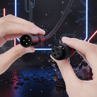 Câble audio XLR KESHI 1m, connecteur mâle-femelle 3 broches, conducteur en cuivre nu, gaine PVC tressée, 1080p/2K, microphone/haut-parleur