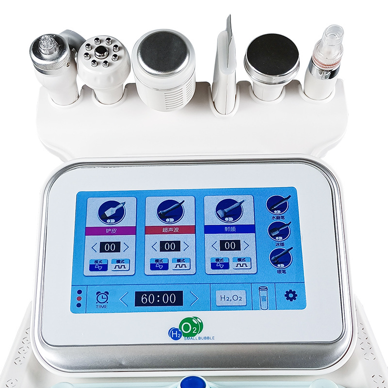 First generation 6 In 1 facials Machine Small Bubble Skin Treatment Machines for Scar Acne Removal
