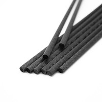 Populaire Noir 3mm 4mm 5mm Fiber Coton Tiges Huile Essentielle Absorbant Polyester Mèches Rotin Naturel Bâton Diffuseur Roseaux
