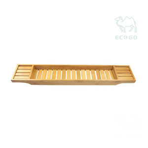 Caddy de baignoire en bambou 27.5 pouces s'adapte à la plupart des baignoires Support de bain en bambou naturel - Product Image 2