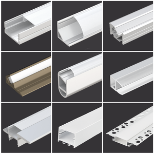 キャビネットディスプレイ階段照明用三角正方形LedアルミニウムプロファイルLedストリップライト12mm17mm24mm黒2835 - Product Image 6