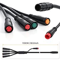 Cable Principal Impermeable 1T5 913AG para Bicicleta Eléctrica, Arnés de Cableado de 9 Pines para Controladores, Freno, Pantalla y Acelerador