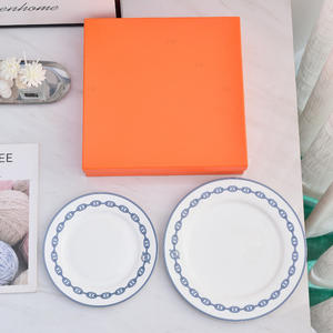 Service de table 2 pièces en porcelaine fine style nordique – Assiettes et plats – Prix usine - Product Image 2