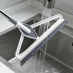 Çift amaçlı sihirli değnek ev silikon su kazıyıcı kolay temizlik için süpürme zemin silecek Modern banyo zeminler - Product Image 1