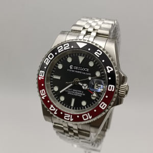 Reloj Automático Mecánico para Hombre SEILOCE de Primera Calidad, Cristal de Zafiro de 5 BAR, Esfera Luminosa, Resistente al Agua, NH34, GMT - Product Image 4