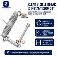 Fusible de coupure haute tension 12kV 15kV, type à expulsion, pour la protection des transformateurs de distribution