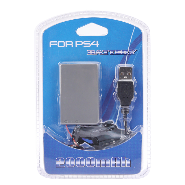 3.65V 2000mAh Rechargeable Battery for PS4 Game Controller Built-in Li-ion Battery Pack Replacement Batteries for PS4