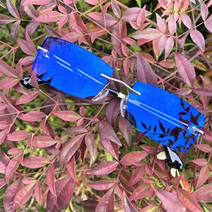 <span class=keywords><strong>Lunette</strong></span> photochromique anti lumière bleue métal argent or rectangle sans monture lunettes antireflet bleus unisexe <span class=keywords><strong>photogray</strong></span> lunettes femmes - Product Image 5