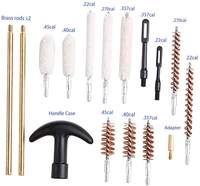 Kit de 16 brosses métalliques de précision multi-tailles pour le nettoyage des interstices des canules et des calibres .22, .357, .40, .45