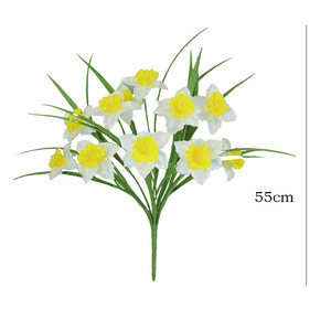 Nouveau bouquet de fleurs artificielles haut de gamme style occidental pour la décoration de table à manger intérieure, vente en gros - Product Image 6