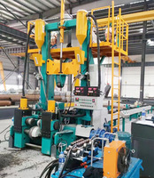 Línea de Producción de Vigas en H 3 en 1 KASRY con Torno para la Fabricación Automatizada de Estructuras de Acero