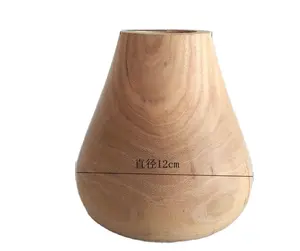 Vase moderne en bois de petite taille, Design Simple, offre spéciale