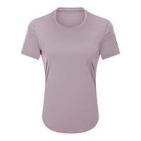 T-shirt court respirant et ajusté à manches courtes pour femme, idéal pour le sport, la course et le yoga, personnalisable avec logo – Nouvelle collection très demandée