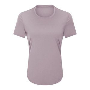 Camiseta Deportiva Corta de Manga Corta, Transpirable y Ajustada, para Mujer, Informal, para Correr, Yoga, Personalizable con Logotipo - Product Image 4