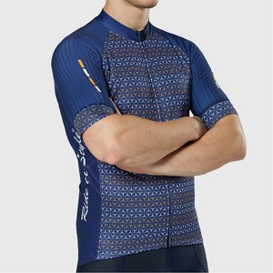 Precio al por Mayor: Camiseta de Ciclismo de Montaña MTB para Hombre, Manga Larga, Corte Ajustado, Cierre Frontal, Patrón Geométrico, Transpirable, Cómoda y Suave - Product Image 2