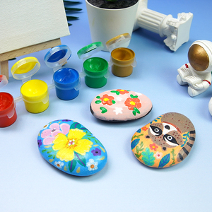 Ensemble de peinture <span class=keywords><strong>gouache</strong></span> 6 couleurs avec pinceau, parfait pour les enfants, peinture artistique non toxique pour les loisirs créatifs, fournitures scolaires, vente en gros - Product Image 6