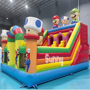 Parque <span class=keywords><strong>de</strong></span> Juegos Inflable Grande para Exteriores, <span class=keywords><strong>Castillo</strong></span> Inflable con Tobogán Seco, Parque <span class=keywords><strong>de</strong></span> Trampolines <span class=keywords><strong>Mario</strong></span> <span class=keywords><strong>Bros</strong></span> - Product Image 3