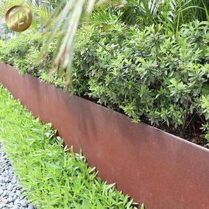 Bordure de séparation de pelouse en acier Corten Bordure de paysage de <span class=keywords><strong>jardin</strong></span> en métal rouillé de 2mm d'épaisseur - Product Image 6