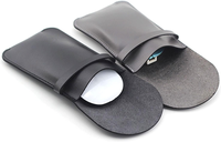 Étui pour souris en cuir PU, étui portable pour souris sans fil, pochette de protection, sac de rangement pour accessoires informatiques