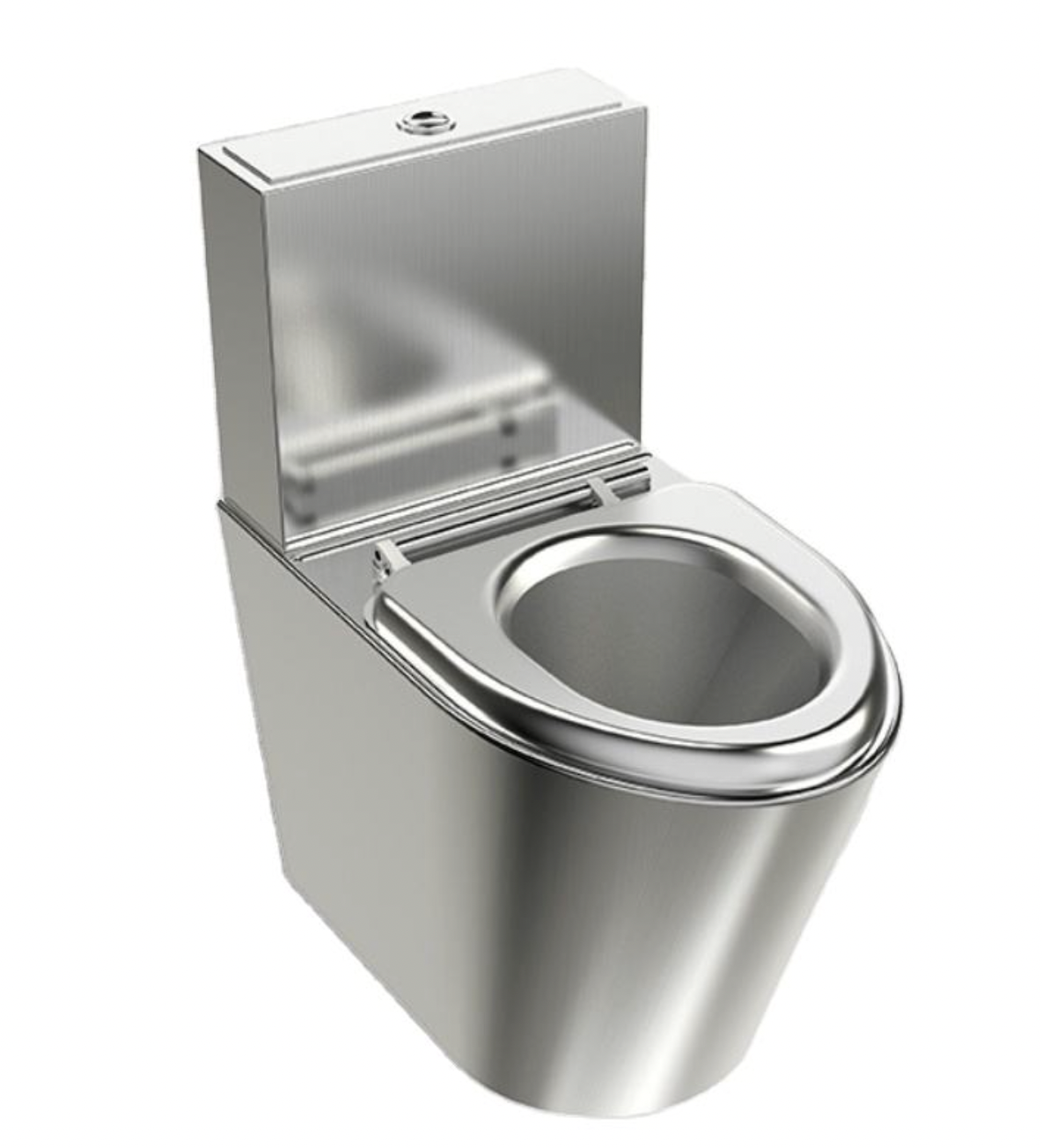 With stainless steel toilet lid