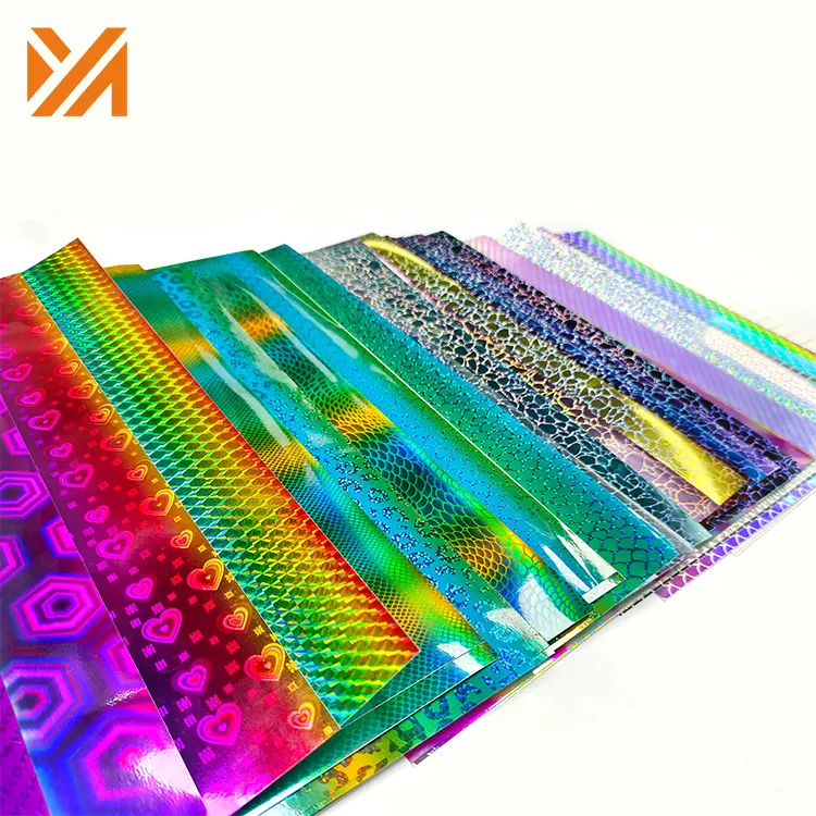 Long Durability Customized Size Diy Craft Vinyl Sheets Self Adhesive Cricut Holographic Vinyl