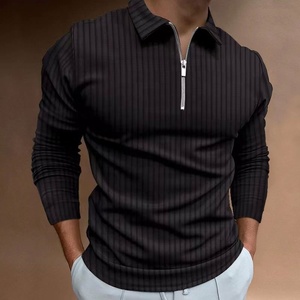Polo <span class=keywords><strong>de</strong></span> <span class=keywords><strong>Manga</strong></span> <span class=keywords><strong>Larga</strong></span> a Rayas <span class=keywords><strong>para</strong></span> <span class=keywords><strong>Hombre</strong></span> con Cierre, Otoño/Invierno - Product Image 3