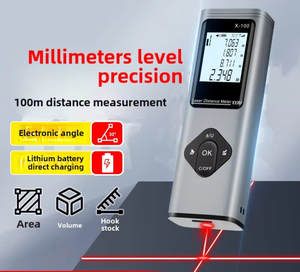 Professionale 3 in 1 misuratore <span class=keywords><strong>Laser</strong></span> <span class=keywords><strong>Laser</strong></span> distanza ricaricabile grigia 100M di alta precisione misura digitale portatile portatile - Product Image 3