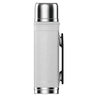 1000ml personnalisé Double couche 304 personnalisé en acier inoxydable isolation voyage bouteille d'eau Thermos avec poignée