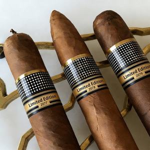 Autocollant personnalisé spécial avec logo de cigare, bandeaux de cigare pour le 50e anniversaire, logo personnalisé en relief, étiquettes en feuille pour la célébration - Product Image 4