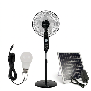 Ventiladores Recargables con Panel Solar, Ventilador Solar Económico, Carga <span class=keywords><strong>de</strong></span> Teléfono Móvil, 16 Pulgadas, Control Remoto, Ventilador Solar <span class=keywords><strong>de</strong></span> 12V - Product Image 4