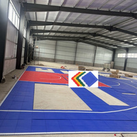 Kit de sol de basketball demi-terrain 30,48 x 30,48 cm pour extérieur/intérieur