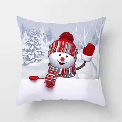 45*45 cm digital printing christmas decorative luxury cushion cover