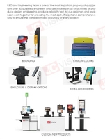 JCVISION 15.6 pouces kiosque libre-service appareil de point de vente de bureau Android 11 OS imprimante thermique Scanner 2D caméra de module optique 3D