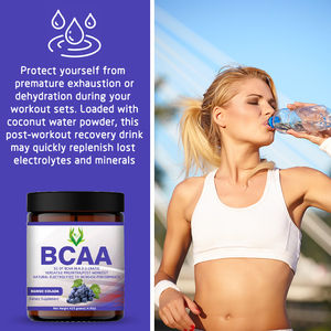 Boisson en poudre BCAA instantanée pour la réparation musculaire Électrolytes naturels Post Workout Aide à la musculation énergétique - Product Image 3