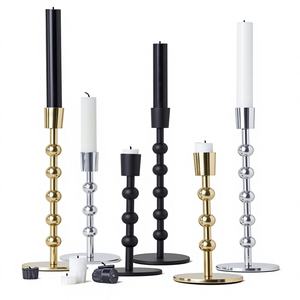 Multi Colors Event Parties Decorative Iron Modern Christmas <b>Candle</b> Holder Black Coated High Quality Handmade <b>Taper</b> <b>Candle</b> <b>Tapers</b> - Product Image 1