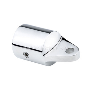 Tapa Deslizante Triangular Brillante de 22MM, 25MM, 30MM, de Acero Inoxidable Pulido Espejo, Accesorio para Toldo de Barco, Conexión para Tubería - Product Image 1