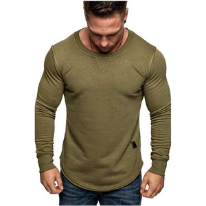 Nouveauté T-shirt de sport pour homme Automne Casual Grande taille Manches longues Tissu tricoté respirant Imprimé Plusieurs options de couleurs - Product Image 3