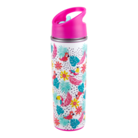 Bouteille d'eau en PP sans BPA pour enfants, type paille, avec couvercle rabattable, écologique, pour boissons chaudes et froides, camping, sport, fête, OEM ODM