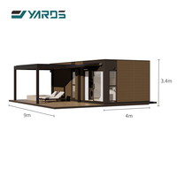 Grand espace glamping hôtel famille camping capsule conteneur maison pliant minuscule Capsule House