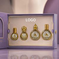 Lot de 10 flacons de parfum de 25 ml avec bordure dorée, motif feuille, applicateur roll-on pour vaporisateur à bâtonnet, rechargeables, bouchon à vis, couleur personnalisable