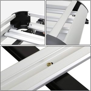 Panier de toit universel en aluminium Kuangyun 50 po de long, <span class=keywords><strong>support</strong></span> de bagages pour voitures, camions et VUS, capacité 150 lb - Product Image 3