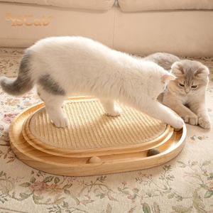 Gratte-<span class=keywords><strong>chat</strong></span> interactif en carton de sisal de nature moderne accessoire de balle de jouet de <span class=keywords><strong>chat</strong></span> <span class=keywords><strong>pour</strong></span> des propriétaires de <span class=keywords><strong>chat</strong></span> - Product Image 3