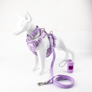 Venta al por mayor de arneses para perros de lujo Biothean impermeable de PVC collar de mascotas Correa conjunto ajustable de diseñador personalizado arnés para perros - Product Image 6