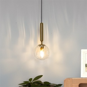 Modern Minimalist Pendant Light Round Milky White Glass <b>E26</b> LED Single Head Bedroom Living Room Desk Lighting - Product Image 4