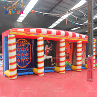 WINSUN EN71 certificat 3 en 1 Carnaval gonflable jeu de sport interactif pour les enfants tir cible tic toe jeu pour la location