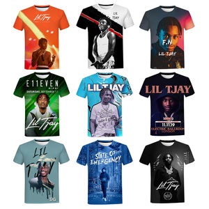 T-shirts imprimés Lil Tjay 2023 pour hommes, rappeur américain tendance, impression numérique 3D, t-shirt imprimé intégral, vêtements hip-hop, t-shirt - Product Image 2