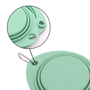 Multi colore Anti fuoriuscita Pet doppia ciotola 2 con acqua per cani in Silicone pieghevole ciotola per animali domestici pieghevole ciotola - Product Image 3