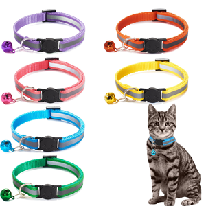 Collier Réfléchissant Réglable pour Chat en Gros, Couleurs Assorties - Product Image 1