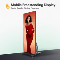 Écran d'affichage numérique portable LED Ultra HD pour intérieur, panneau d'affichage numérique, flightcase, publicité pour magasins de détail et expositions, HDR 1000