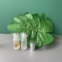 Bouteilles en verre à bille roulante de 5 ml et 10 ml, nouveau design, bouteilles à bille en verre personnalisées, impression personnalisée, bouteilles en verre dépoli transparent pour huiles essentielles